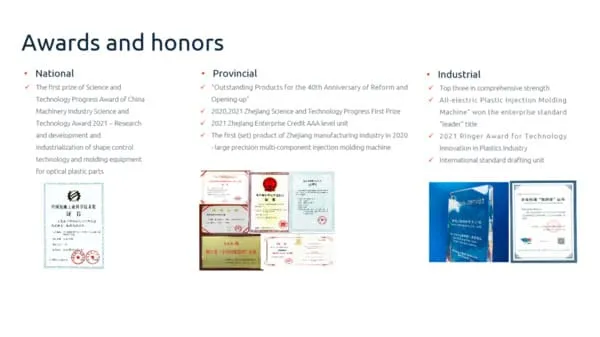 Some of Tederic's awards and recognition