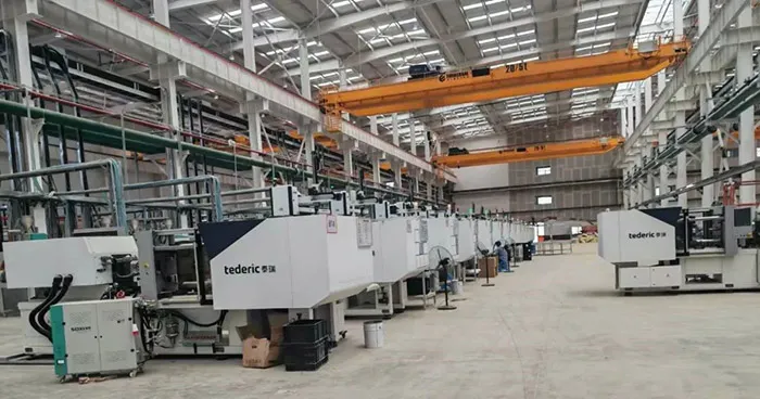 Hundreds of Tederic Electric injection molding machines at customer sites